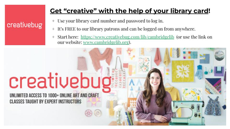 Creativebug website