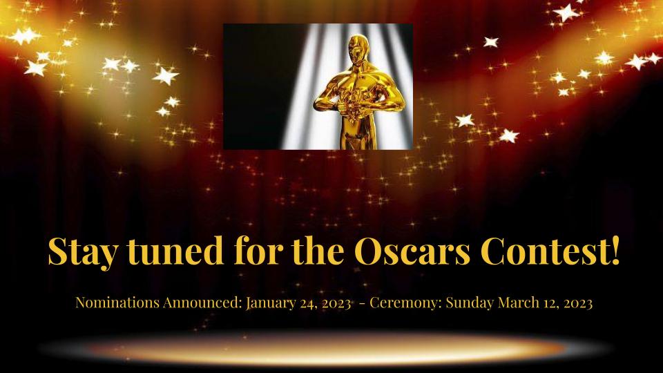 Oscars Contest