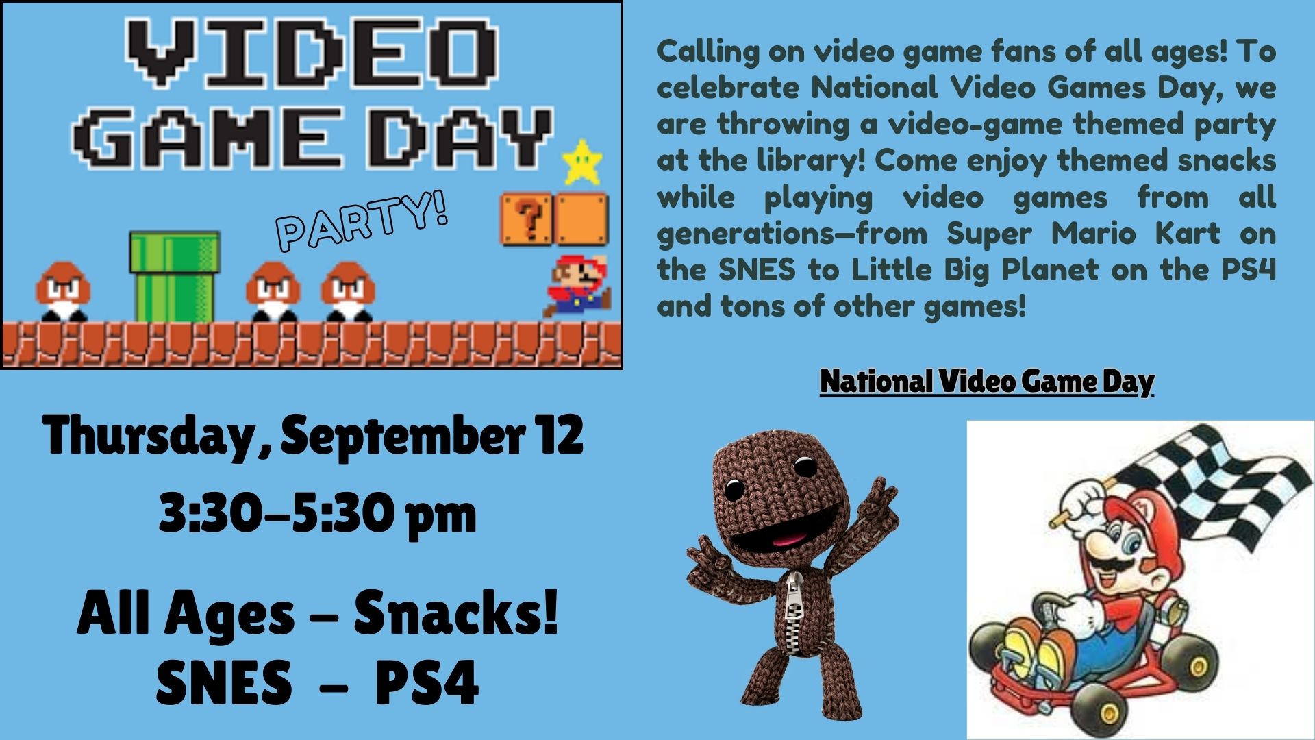 Video Game Day Party
